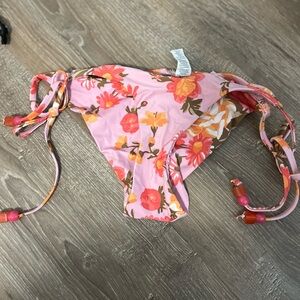 Aerie Pink Floral Bikini Bottom